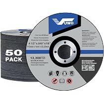 Lot De 6 Disques à Tronçonner 115x1,2 Mm Pour Meuleuse - Métal, Acier, Inox, Aluminium - 10