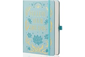 MGGAO Notatnik szkolny dla kobiet i mężczyzn, 318 ponumerowanych stron, A5, kwiatowy pamiętnik do pisania, estetyczne notatniki, notatniki do pracy, szkoły, 13,7 cm x 21,3 cm