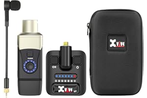 Xvive U7 Sistema Wireless per Sassofono e Tromba con Trasmettitore e Ricevitore a 2,4 GHz