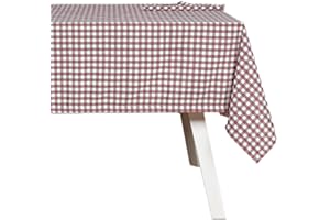 Hogarys Juego Mantel mas Servilletas, Poliéster, Esha Red, 150_x_150cm