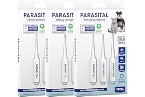Zotal Parasital Pipetas Perros Pequeños y Gatos - hasta 10 kg - Pack 3 Blíster de 3 Pipetas (9 en Total) - Protección Pulgas, Garrapatas y Mosquitos - 3 a 6 Semanas por Pipeta - Resistente al Agua -