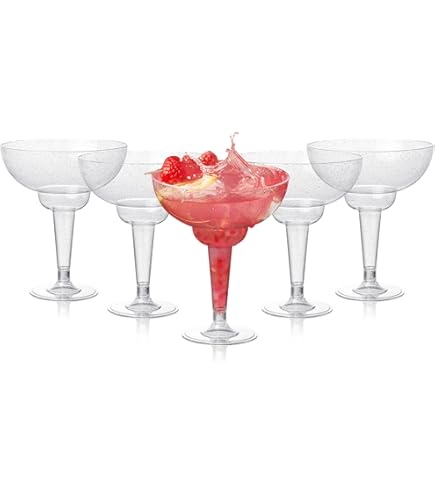 MATANA 48 Hard Plastic Martiniglazen, 210ml - Cocktailglazen voor Verjaardagen, Bruiloften en Feesten - Herbruikbare en Elegante Plastic Glazen voor Cocktails, Desserts