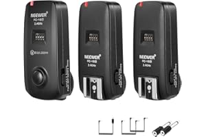NEEWER FC-16 2,4G Kabelloser Kamera Auslöser für Studio Blitze mit Zwei Empfängern, Kompatibel mit Sony A9II A9 A7RIV A7RIII A7RII A7R A7III A7II A7 A7SII A7S A6600 A6500 Sony DSLR Kameras