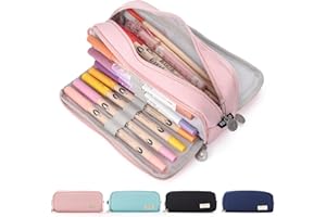 Maomaoyu Estuche de lápices de Gran Capacidad con 3 Compartimentos para niños, Regalo para niñas y niños de Vacaciones para Estudiantes de Primaria, Estuche Escolar para Regalos de cumpleaños