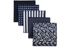 S&W SHLAX&WING Shlax&Wing 5 Stück sortierte Taschentücher für Herren quadratisch Gr. Einheitsgröße