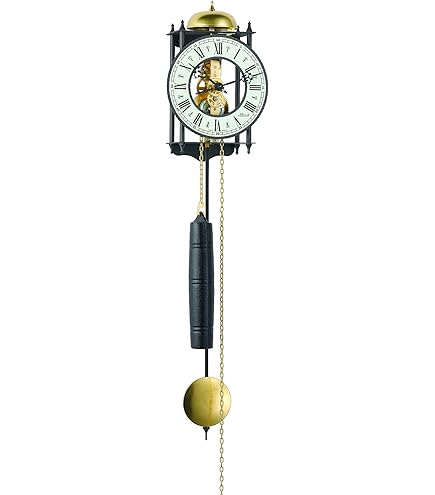 Wall clock Hue metal Caramel brown online kopen