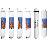 Spring Water Omnipure K25 Serisi Inline 6'li Membranlı ve Alkali 2548 Filtre Seti