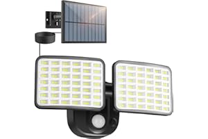 YTKIH Rechargeable Security Light 3 Months Endurance, Solar Sensor Outdoor Light Supports Solar & USB Charging, 3000LM Solar floodlight for Outdoor/Indoor Use - One Charge Can Last All Winter