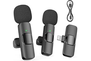 oraolo Microfono Wireless per iPhone/iPad, Microfono Lavalier Wireless con Cancellazione del Rumore e Qualità del Suono Cristallina per Registrazione Video, Vlogging, TikTok, YouTube