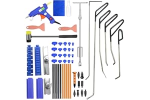 MENQANG Dellen Reparaturset, Ausbeulwerkzeug Set 6 Types of dent Repair Iron Bars and 2 in 1 T-Bar Dent Repair Tool zum Reparieren von Dellen auf der Oberfläche von Autos
