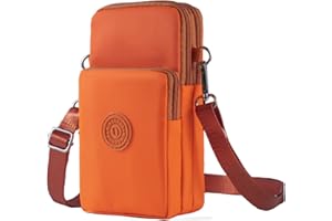JANKS Małe torby crossbody dla kobiet mini torebki na telefon komórkowy z paskiem crossbody, portfel na telefon, portmonetki, torba na ramię, nylonowa torba na ramię