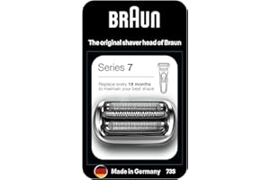 Braun Series 7 Cabezal de Recambio 73S ORIGINAL para Afeitadora Eléctrica Hombre, Compatible con las Máquinas de Afeitar Series 7, Fabricado en Alemania, Plata