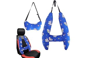Eteslot 2PCS h-Shape Kid car Sleeping Head Support - travel Neck Rest car seat Pillow for Children Sleeping - Baby Toddler car Sleeping Pillow - Children Sleep headrest Pillow - Soft