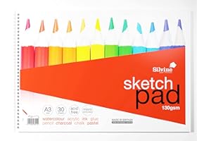 Silvine Sketch Pad A3 130gsm A3