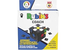 Rubik'S Cube Coach 3X3 - Juego de Rompecabezas para Adultos y niños, Cubo mágico de Rubik, 3 x 3 cm, Juego de Colores – Cubo Educativo – Resolución de Problemas – Juguete Infantil de 8 años y más