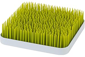 Boon Nursery Accessories Starter Bundle | Includes x5 Pieces: Stylish Grass Baby Bottle Dryer Rack, Baby Bottle Brush, 2x Large Bottle Adaptors and Spoon