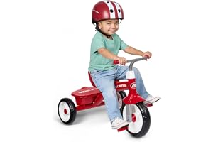 Småbarnscykel, småbarnsleksaker, barnleksaker, barncykel, trehjulingar för 3-5 år, radiofyster röd ryttare trike för åldrarna 2,5-5 (exklusive Amazon)