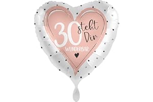 balloha Folienballon 30 steht Dir Wunderbar Luftballon 33 cm - Happy birthday Ballon, Luftballons Geburtstag, Geschenk Mädchen Frauen, Birthday Decorations - Helium Luftballons