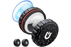 CloudValley Lot de 2 étuis magnétiques compatibles avec Apple AirTag, [Aimant en néodyme Puissant IPX8] Caché pour Traceur GPS pour vélo, Voiture, Toutes Les Surfaces Planes