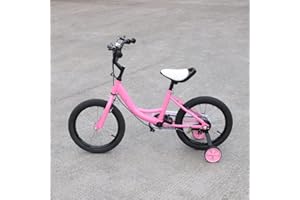 JAYEUW Vélo pour enfant de 16 pouces avec stabilisateurs - Réglable en hauteur - Double technologie de freinage - Trerad - Vélo cruiser - Pour 5 à 8 ans