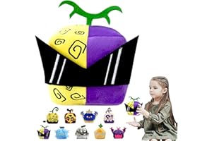 POPOYU Blox Fruits Plushies,Blox Fruits Soft Stuffed Animal Pillow,Blox Fruits Plush Box Toy,Cute Animal Soft Stuffed Blox Fruit Figure Soul Plush Doll Toys for Kids Birthday Gifts Bedroom Decoration