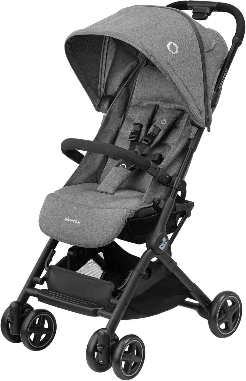 Maxi-Cosi Lara2, Silla de Paseo Ligera, 0-4 años, 0-22 kg, Silla Paseo Bebe Compacta, 3 Reclinaciones, Reclinación Total, Plegado Automático, Bandolera, Select Grey