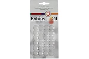 ‎BOLSIUS 24 Stück Bolsius Wachsplättchen Klebeplättchen Klebepunkten Kerzenplättchen