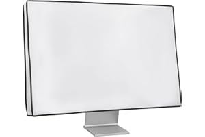 kwmobile Housse écran Ordinateur Compatible avec 31-32" Moniteur - Housse Protection d'écran PC - Blanc