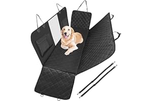 Anykuu Coprisedile Auto per Cani Coprisedile Posteriore Auto Extra Lembi Laterali Protezione Domestici per Sedile dell'Auto di Panno Oxford Impermeabile Antigraffiato e Antiscivolo