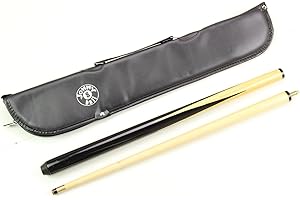 Jonny 8 Ball 2 Piece 36" Kids Home Snooker & Pool Cue & SOFT CASE - 4 x 11mm Tips