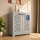 Nilkamal Freedom Star (FMSC09STR) Shoe Rack Plastic Cabinet | 3-Year Warranty | Dustproof Chappal Stand with Door | Indoor &