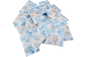 QIANFENSHI 10 Paquets Sachet gel de Silice,Sachet anti Humidité,Silica gel,Silice Humidité,Sachet Deshumidificateur,pour la Déshumidification des Meubles,des Vêtements,etc(10×10g)