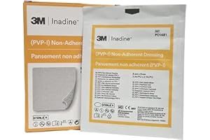 Inadine 5cm x 5cm x5 Non-Adherent Wound Dressings, Povidone-Iodine, Antimicrobial
