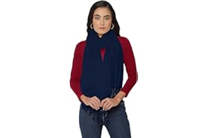 ALLEN & MATE Handcrafted Soft Pashmina Shawl Scarf Wrap Stole for Women in Solid Colors