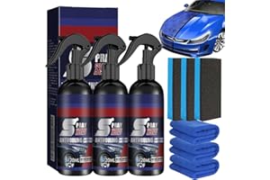 HONGECB 3 In 1 High Protection Quick Car Coating Spray, Ceramic Car Coating Spray, Car Ceramic Coating Agent, Car Polish Quick Coat, Car Wax Polish Spray for Cars (2025 Neu/Pack 3 - Most Popular)