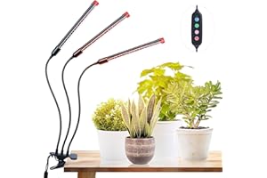 FRGROW Pflanzenlampe LED 27W, Vollspektrum Pflanzenlicht für Zimmerpflanzen, Pflanzenleuchte, Wachstumslampe für Pflanzen Gemüse, Präziser Timer Pflanzenlampen Fokussierfunktion