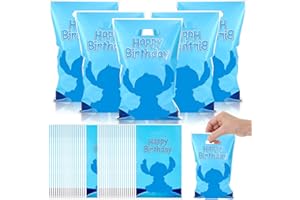 JIASHA 50 Pezzi Sacchetti Regalo, Sacchetti Compleanno Bambini Sacchetti di Caramelle Sacchettini di Festa, per Bambini Feste di Compleanno Feste a Tema