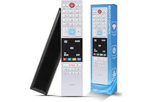 FUREX Updated Toshiba Remote Control CT854 RC42150P Compatible with Toshiba UHD Freview 2018 2019 Ready HD LCD LED TV with shortcut buttons Prime Video, Netflix, F play Buttons, No Setup Required