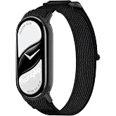 Rongep Xiaomi ile Uyumlu Mi Band 10/9/8 i&ccedil;in Hook Loop Kumaş Kordon Terletmeyen Nefes Alan Hafif Yapılı Cildi Tahriş Etmeyen 