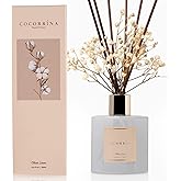 COCORRÍNA Linge de Maison 200ml avec Bâtonnets diffuseur de Parfum, Reed Diffuseur pour Salle de Bain étagère décoration