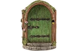POVANJER Fées Porte de Jardin Porte Miniature, Porte de Maison Miniatures, Miniature décorations de fée, Porte de fée, pour Fées et Nains de Jardin Miniature