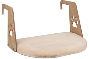 SANDWATCH Katzenbett-Hundebett-Heizkörperbett für Katzen und Hunde - weiches Bett für Katze Hund maximales Gewicht von bis zu 12 kg - für alle gängigen Heizkörper - hängendes Bett (Sahne)