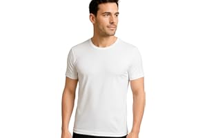 O-DAY Liabel 2pz Maglia Uomo Caldo Cotone Garzato 100%,T Shirt Cotone Felpato Girocollo o Scollo a V, Maglie Intime Uomo Invernali Anallergiche