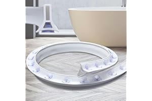 OXFUZZ Soglia Doccia a Ventosa Barriera Diga d'Acqua, Guarnizione per Pavimento del Bagno in Stanza Umida in Silicone, Barriera di Ritenzione Doccia Pieghevole Tappo Acqua per Separazione Asciutto e Bagnato