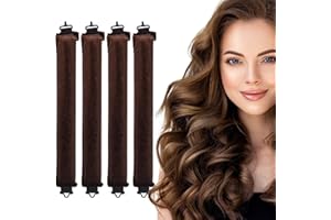 Toaren 4 sztuki wałków do włosów bez wysokiej temperatury, do długich włosów, overnight blowout, bez wysokiej temperatury, zestaw do fryzur do wszystkich rodzajów włosów