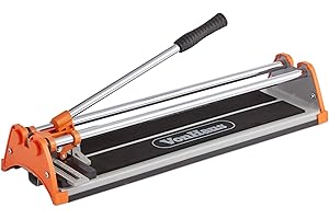 VonHaus 430mm Manual Tile Cutter – Straight-Edge Hand Cutter for Ceramic & Glazed Floor/Wall Tiles – Accurate Measurement Guide – Tungsten Carbide Scoring Wheel