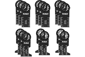 Besdiyart Multitool Sägeblätter für Starlock,16tlg Holz Kunststoff Multifunktionswerkzeug Zubehör Set für Makita Bosch Einhell Fein Dewalt