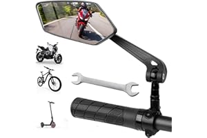 AVIDA ZEN Rétroviseur Vélo (Gauche) - Rétroviseur Trottinette Electrique - Rétroviseur Vélo Électrique – Accessoire Réglable 360° et Résistant aux Chocs - Compatible Tous Modèles