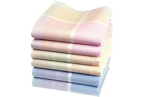 MERRYSQUARE "Lucie" ladies’ handkerchiefs - 11" square - 6 units