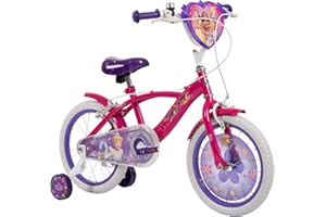 Huffy Disney Princess Kids Bike Collection – 12" 14" 16" Girls Bicycles with Doll Carrier, Training Wheels, Pink Design ft. Cinderella, Rapunzel & More, Balance Bike Ages 2–7